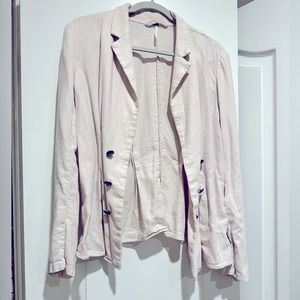 Free People linen blazer - size M